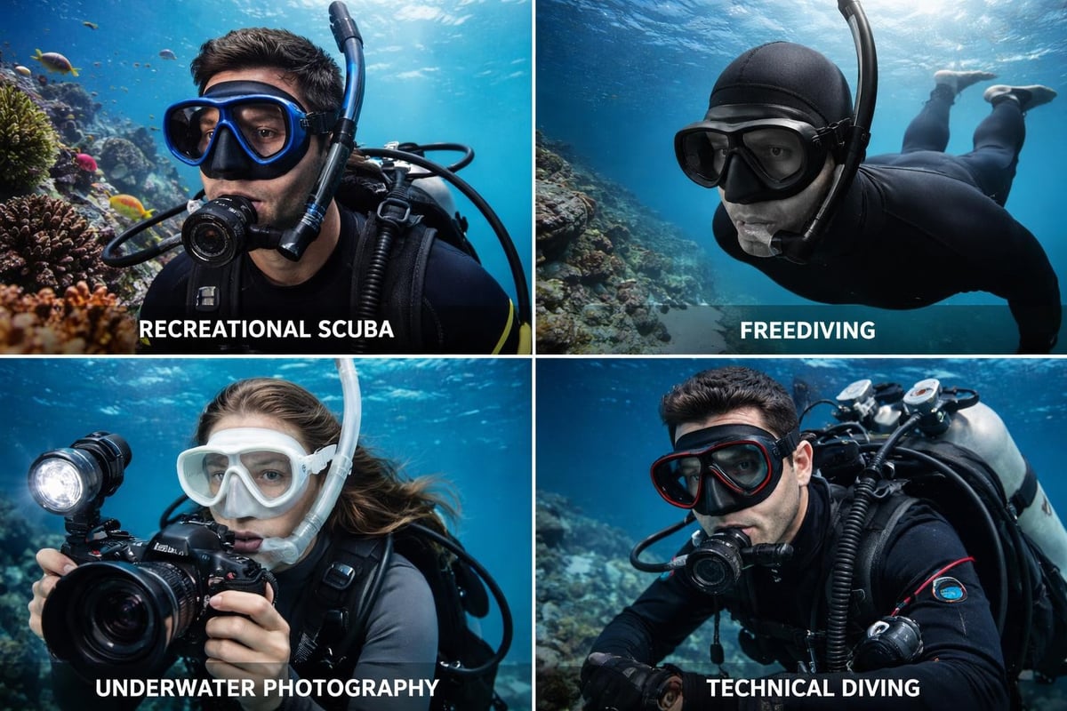 Cressi mask applications