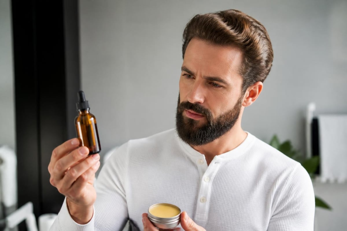 Beard product absorption