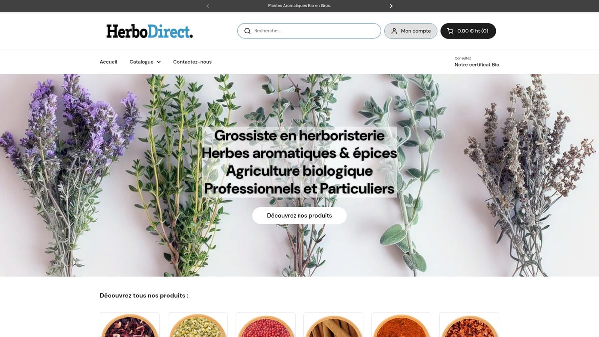 Top 10 Incontournables Liste Plante Aromatique à Découvrir 2026 - Découvrir la sélection HerboDirect de plantes aromatiques bio