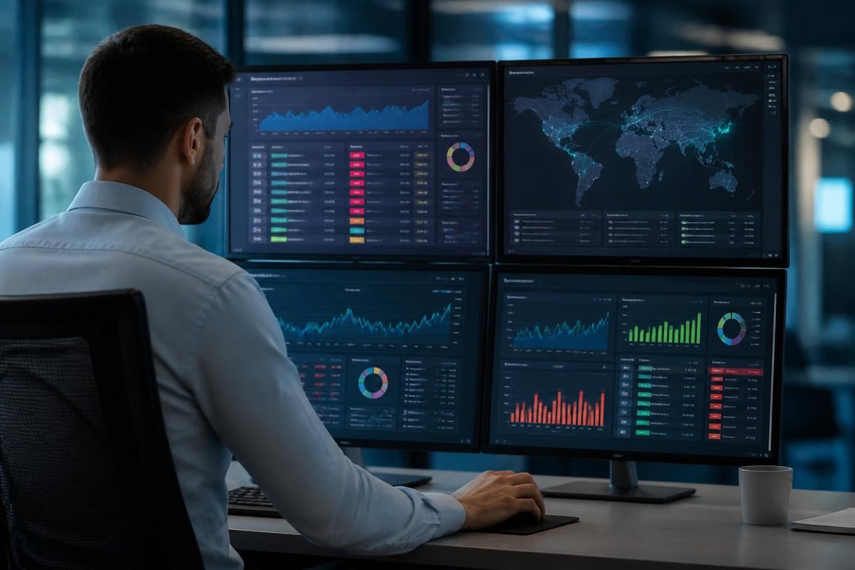Network monitoring dashboard overview