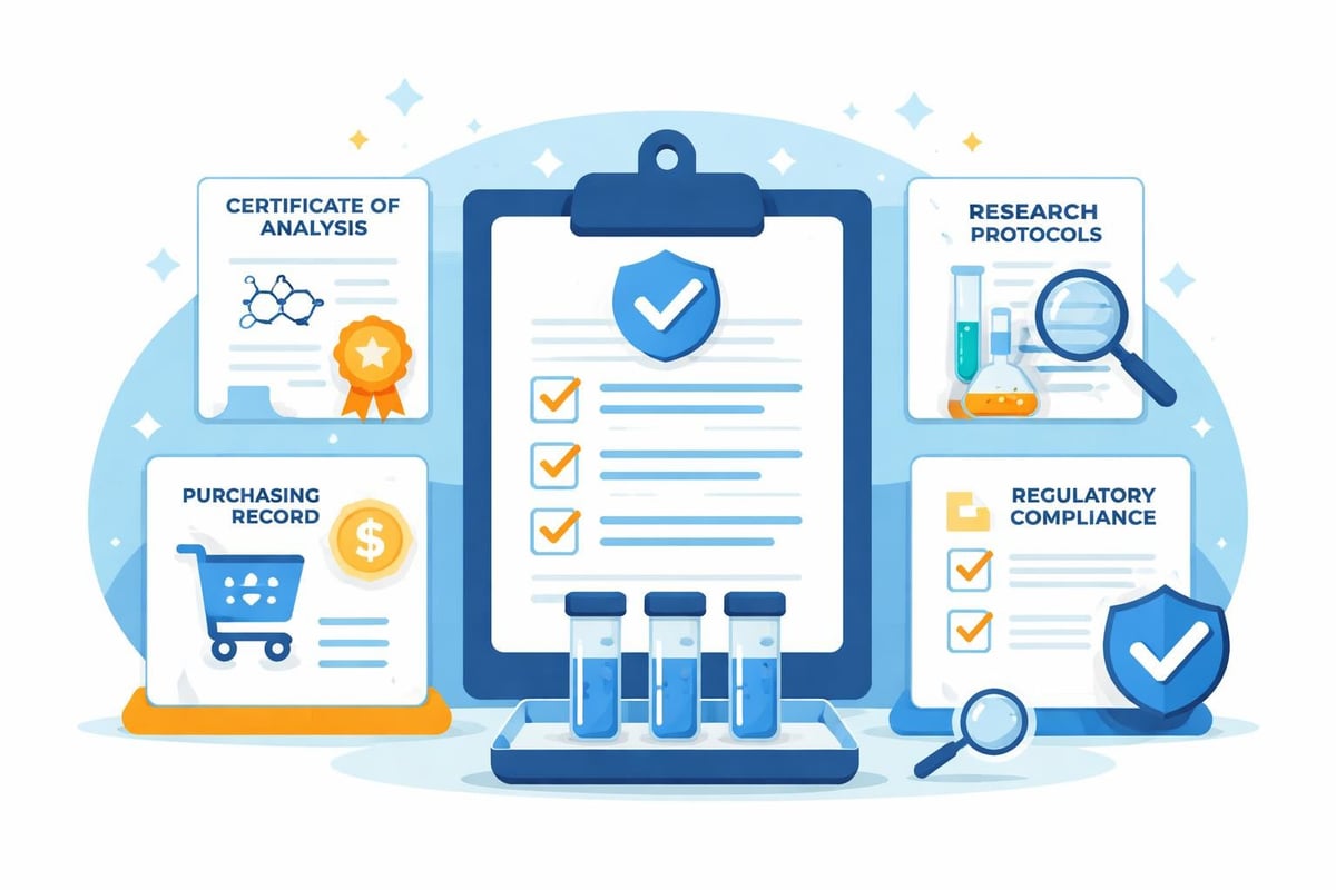 Legal compliance for peptide purchases