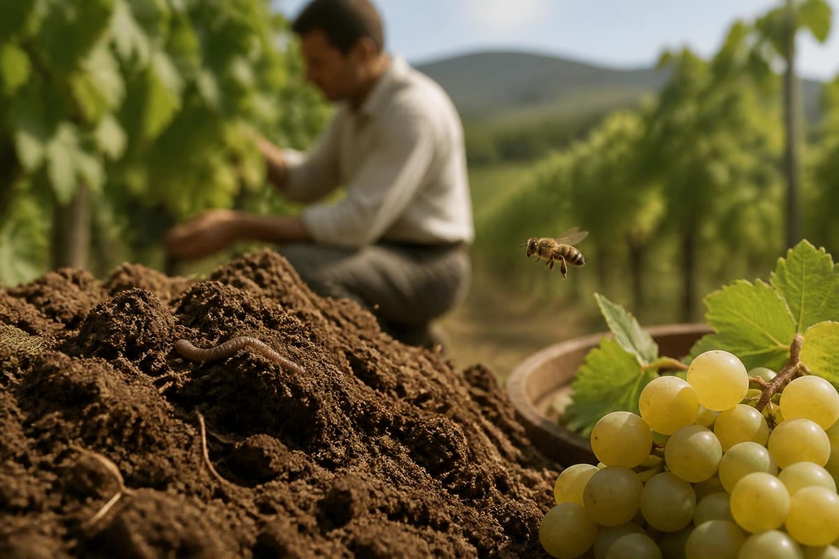 Organic vineyard ecosystem