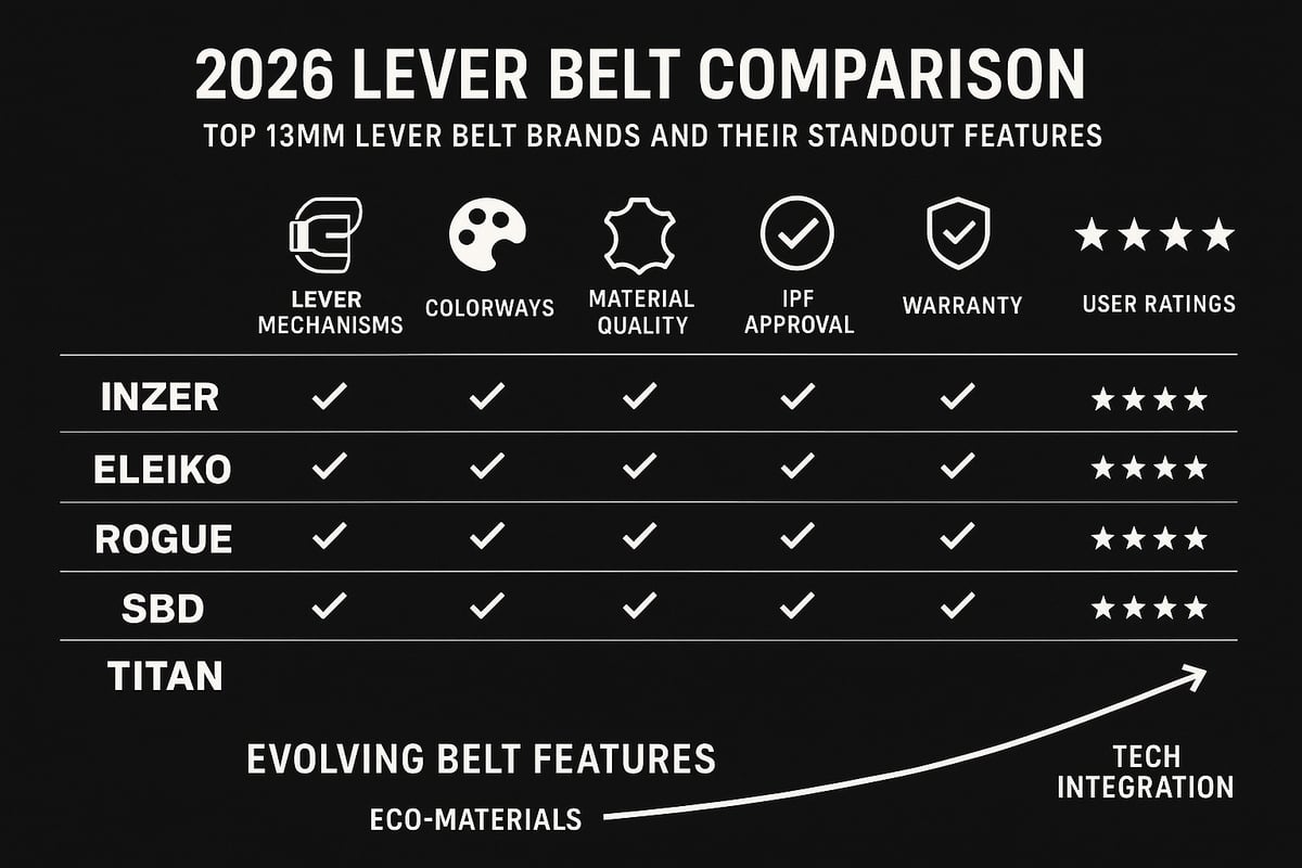 Top 13mm Lever Belt Models for 2026