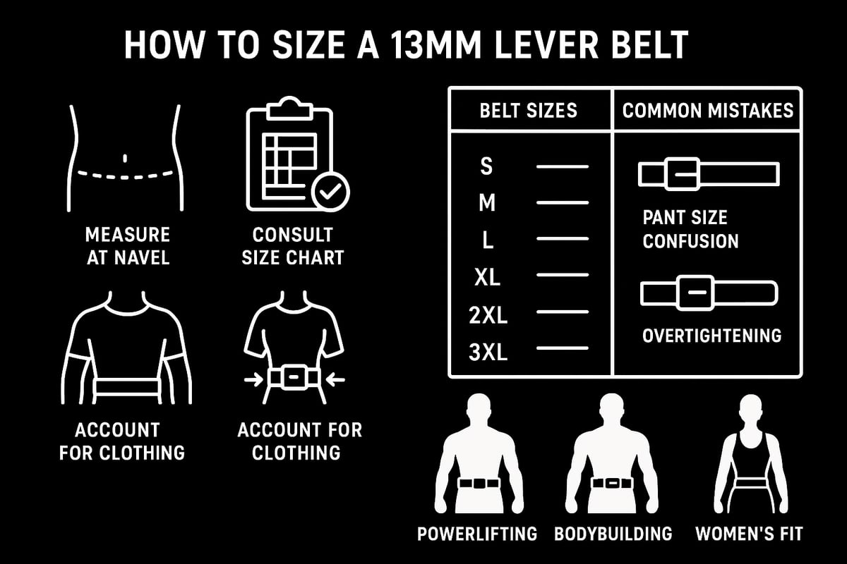 Sizing and Fit: How to Choose the Right 13mm Lever Belt