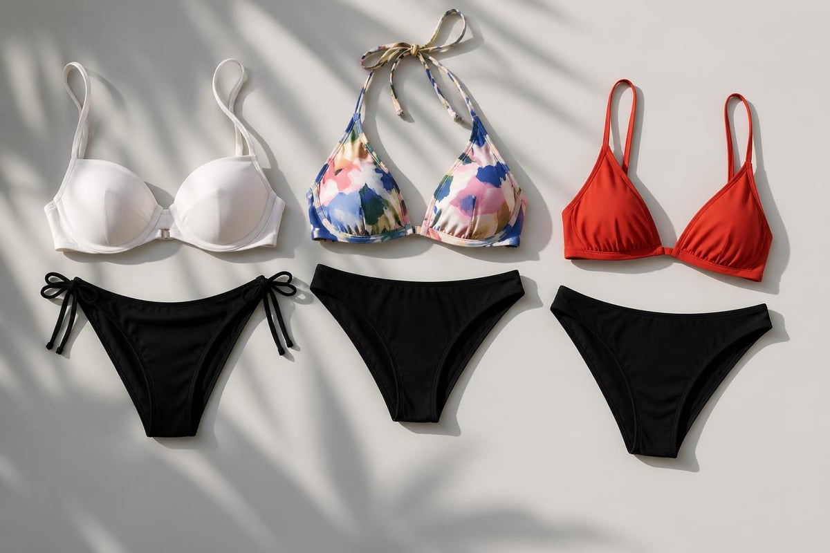 Schwarze Bikinihose Kombinationsmöglichkeiten