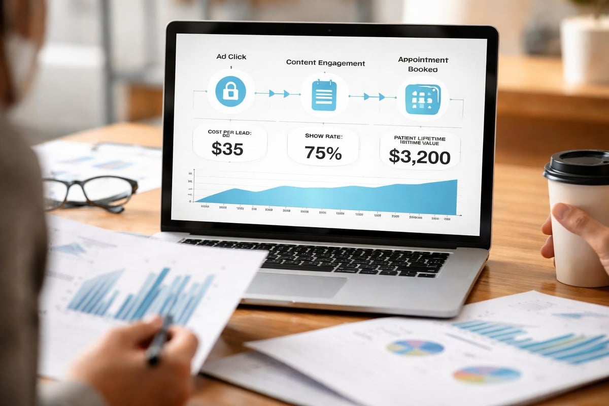 Healthcare marketing analytics dashboard