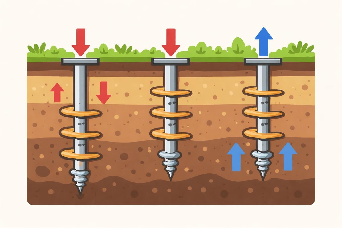 Screw pile load transfer mechanism