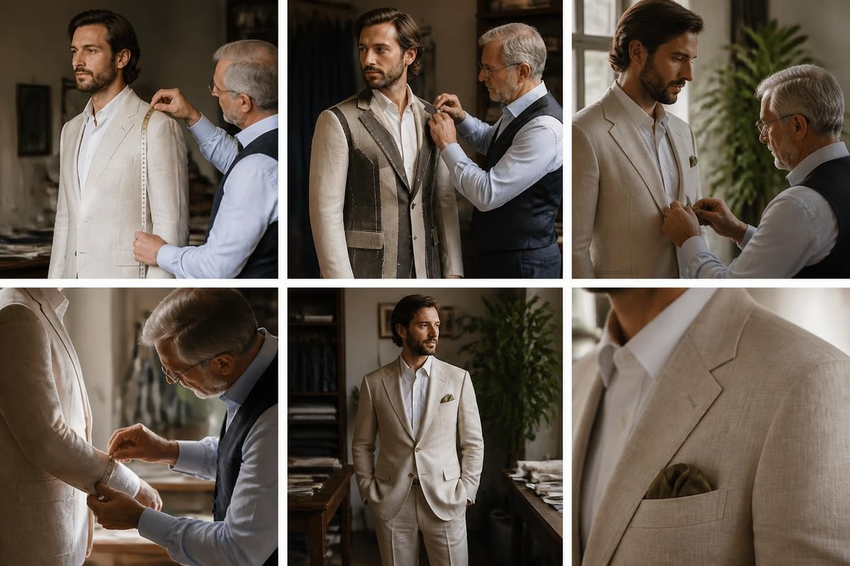 Custom suit fitting process