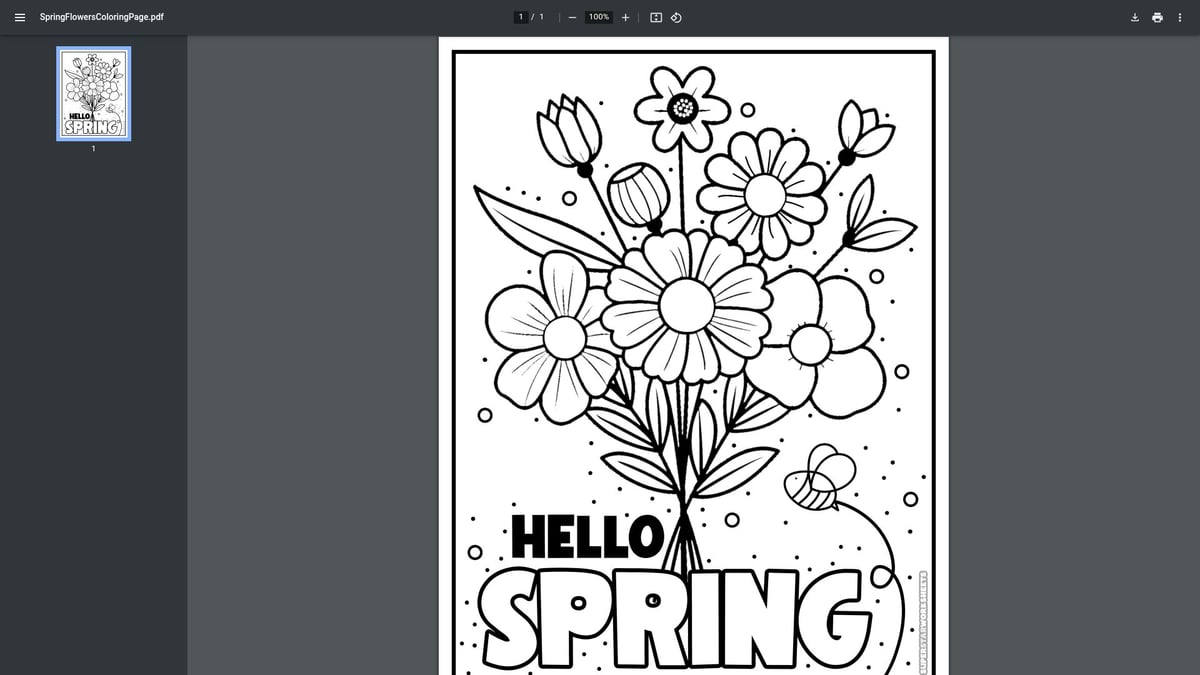 12 Best Printable Flower Coloring Pages for 2026 - Spring Flowers Coloring Page – Superstar Worksheets