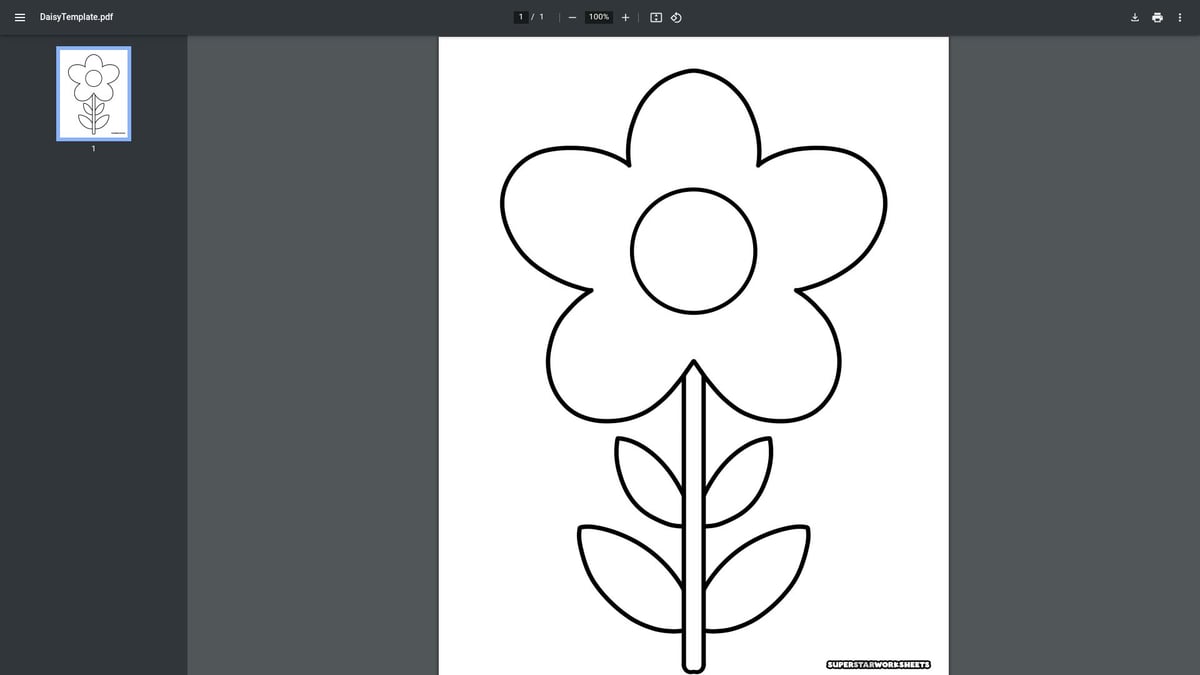 12 Best Printable Flower Coloring Pages for 2026 - Easy Daisy Coloring Page – Superstar Worksheets