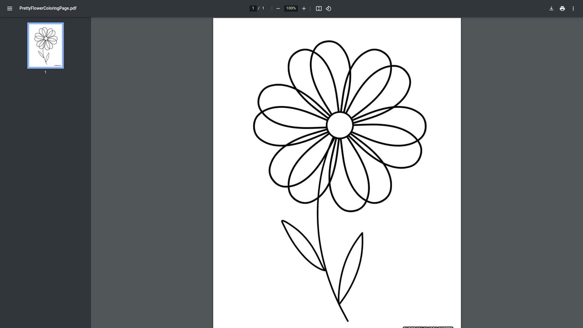 12 Best Printable Flower Coloring Pages for 2026 - Pretty Flower Coloring Page – Superstar Worksheets