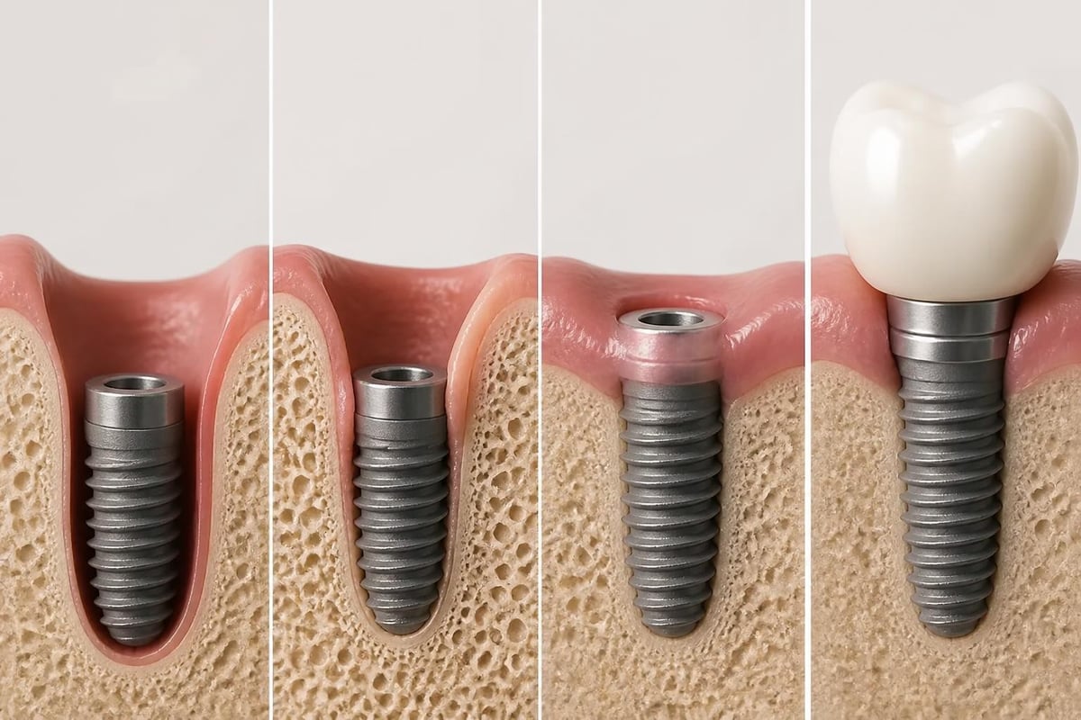 Dental implant healing timeline