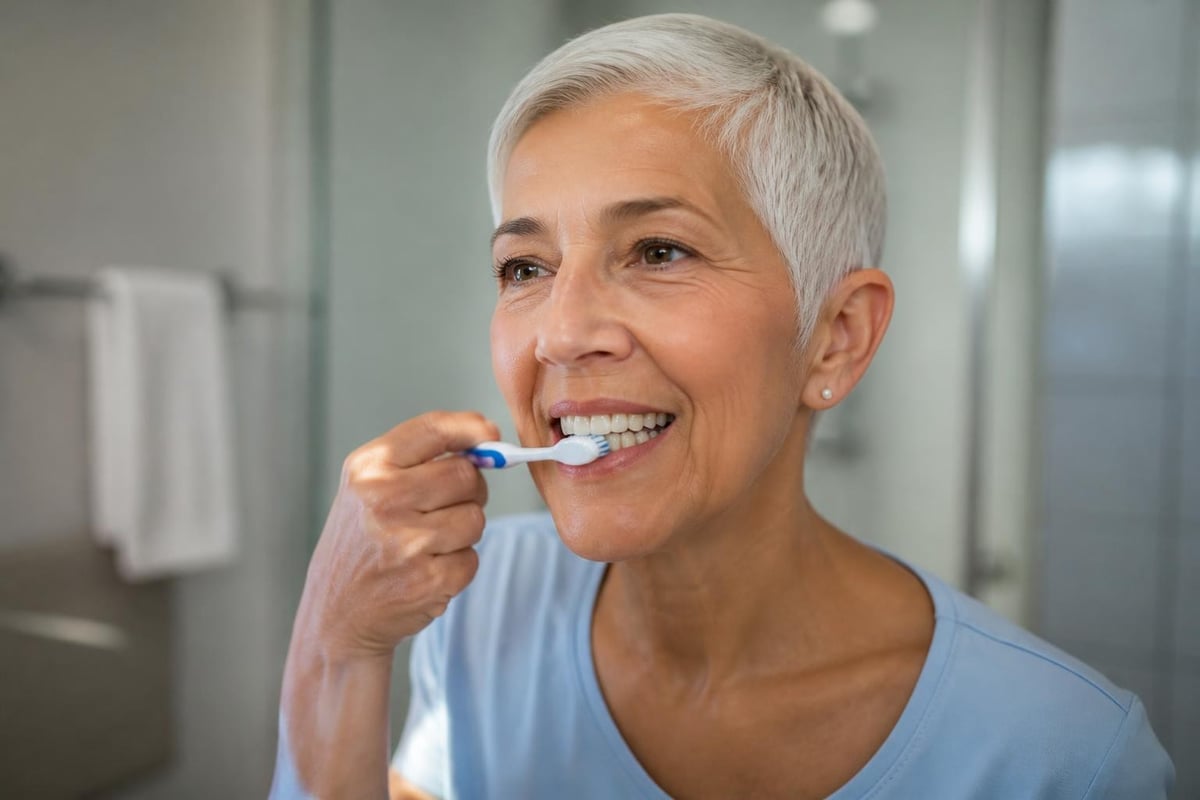 Dental implant maintenance routine