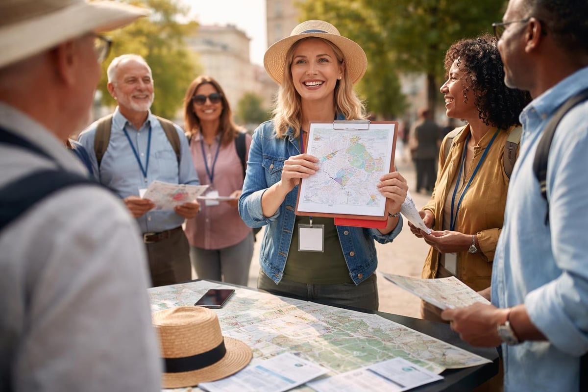 Escorted group tour structure