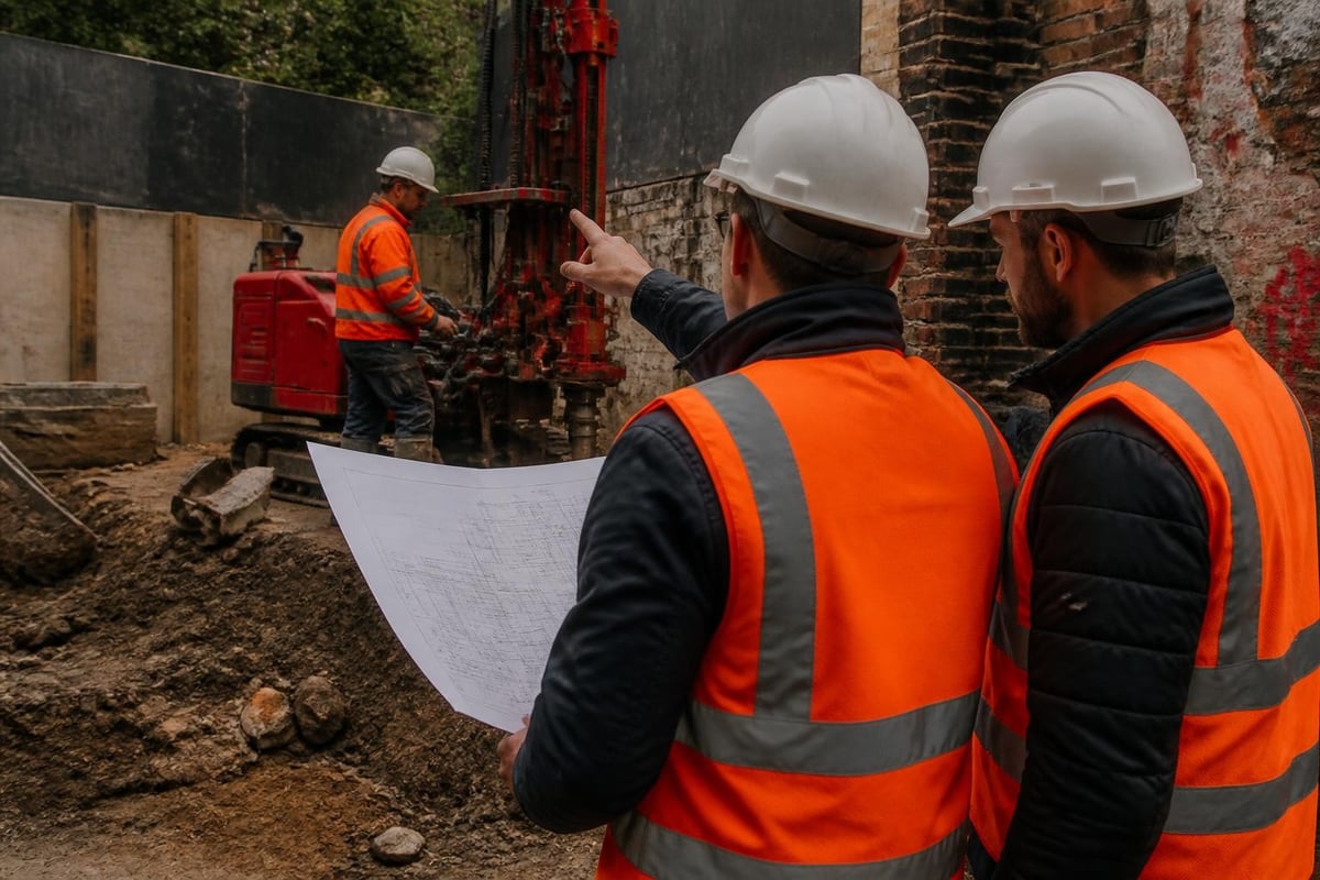 Mini piling site assessment process