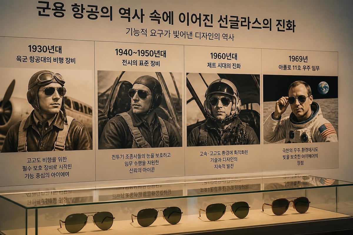 파일럿 선글라스의 항공 역사