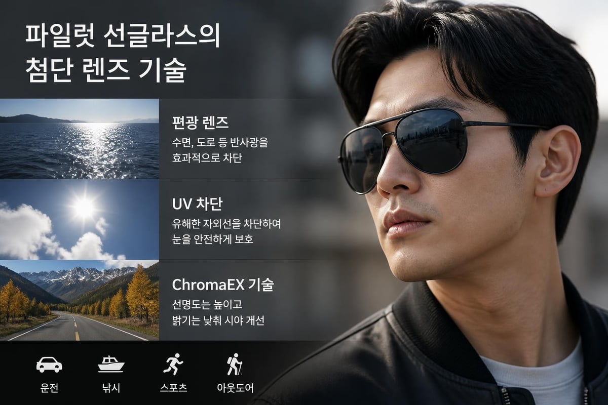 파일럿 선글라스 렌즈 기술