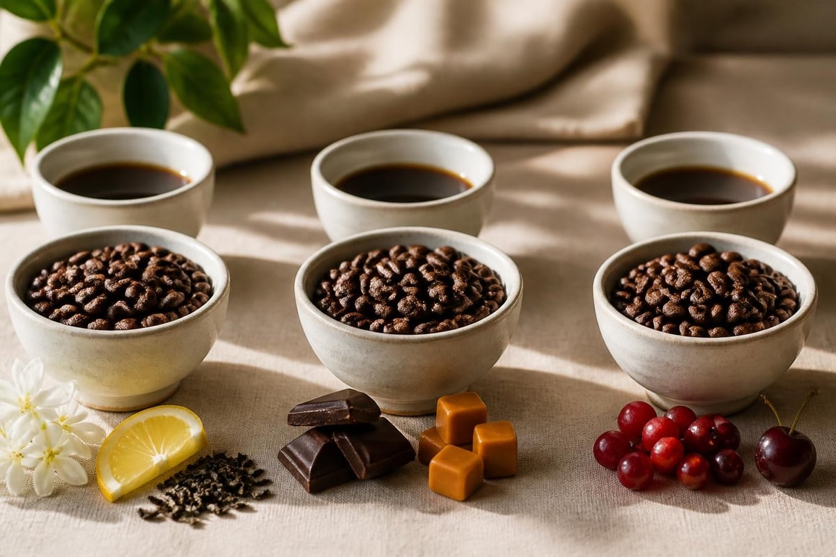 Coffee flavor wheel
