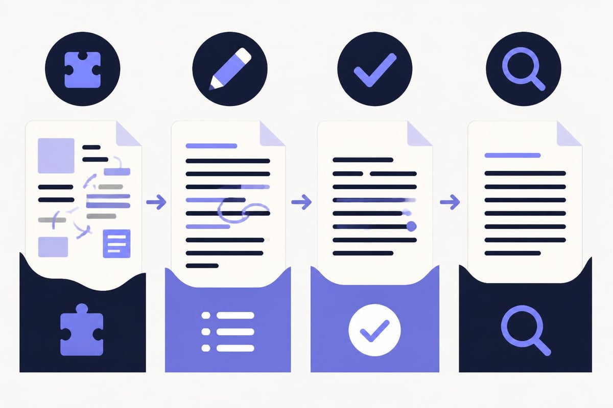 Editorial stages in manuscript development