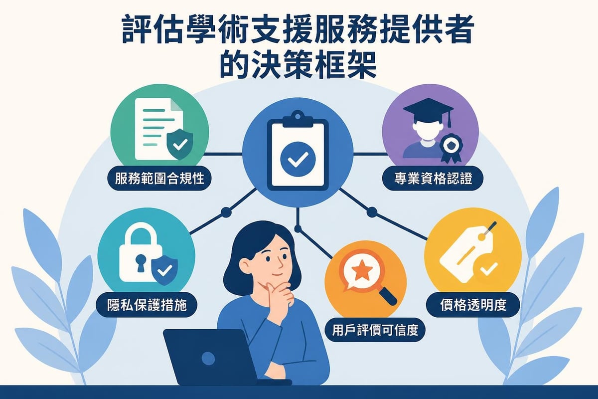 選擇學術服務的評估準則