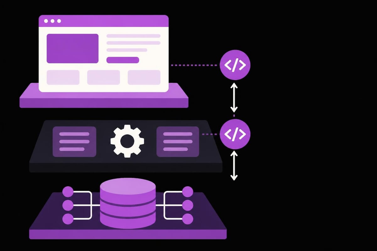Web application architecture layers