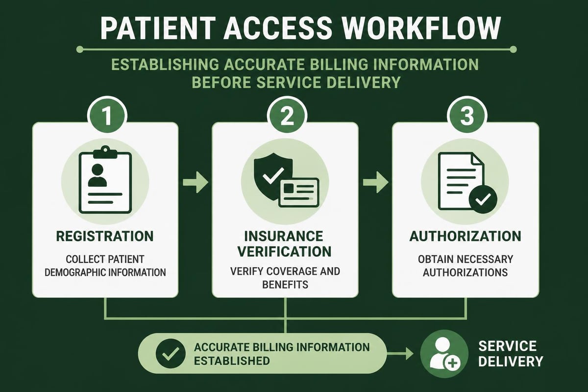 Revenue cycle patient access workflow