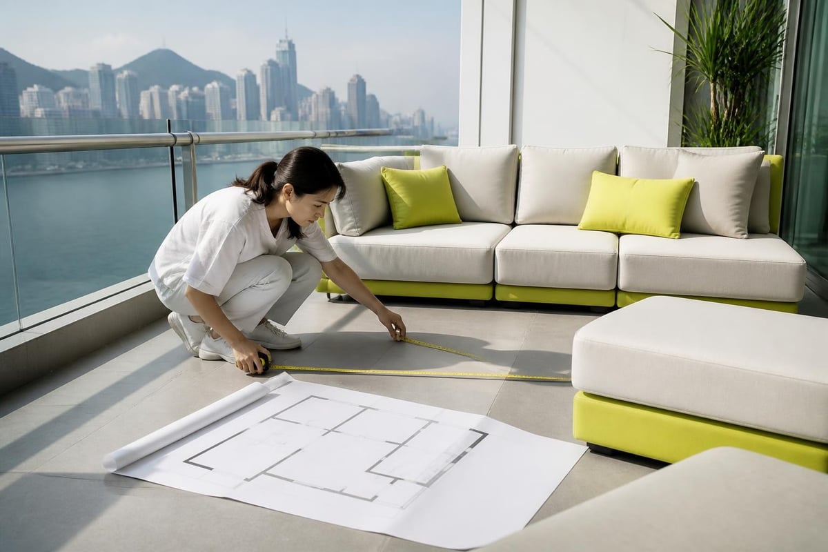 Balcony layout planning