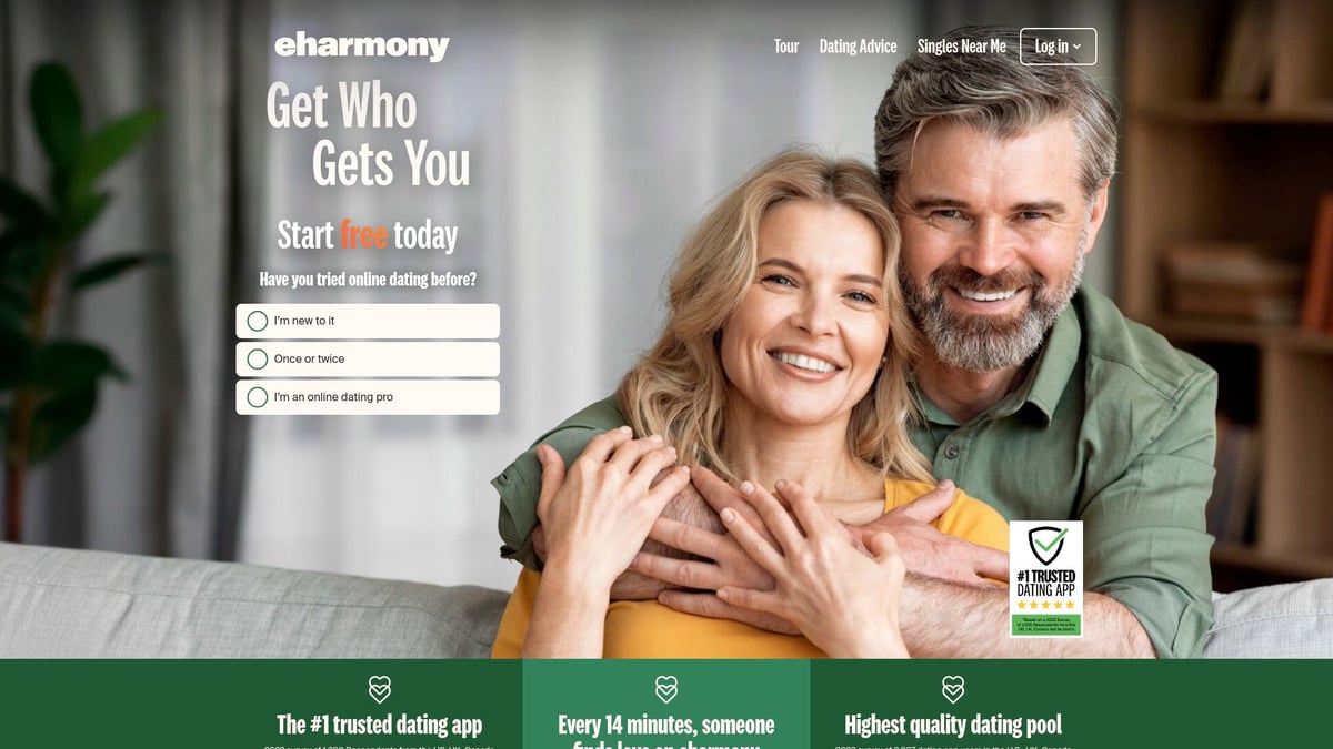 Top 8 Best Dating Sites for Over 40 in 2026 - eHarmony