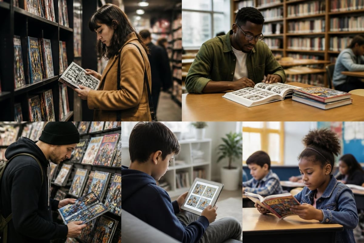 Graphic book market channels