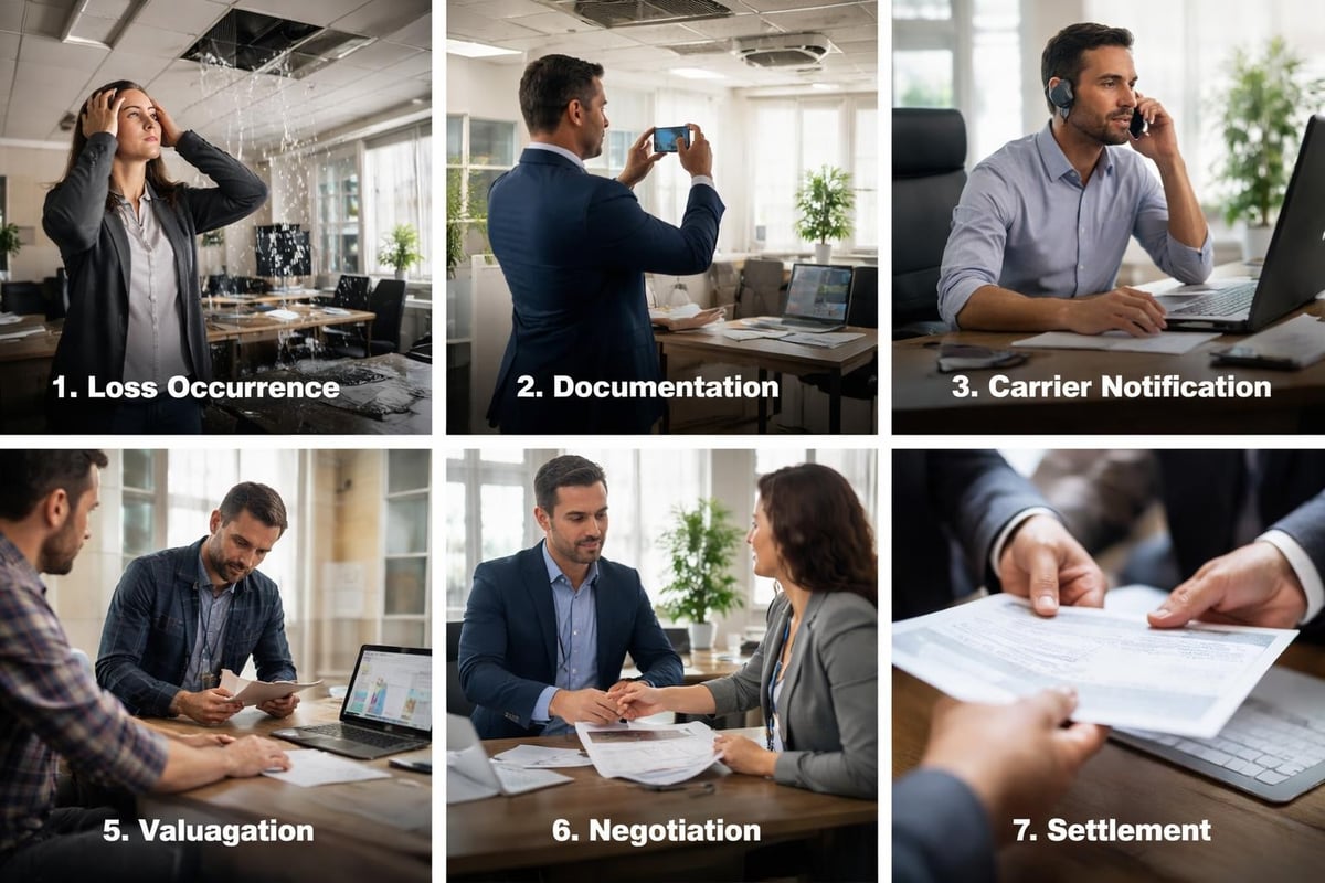 Business insurance claims workflow