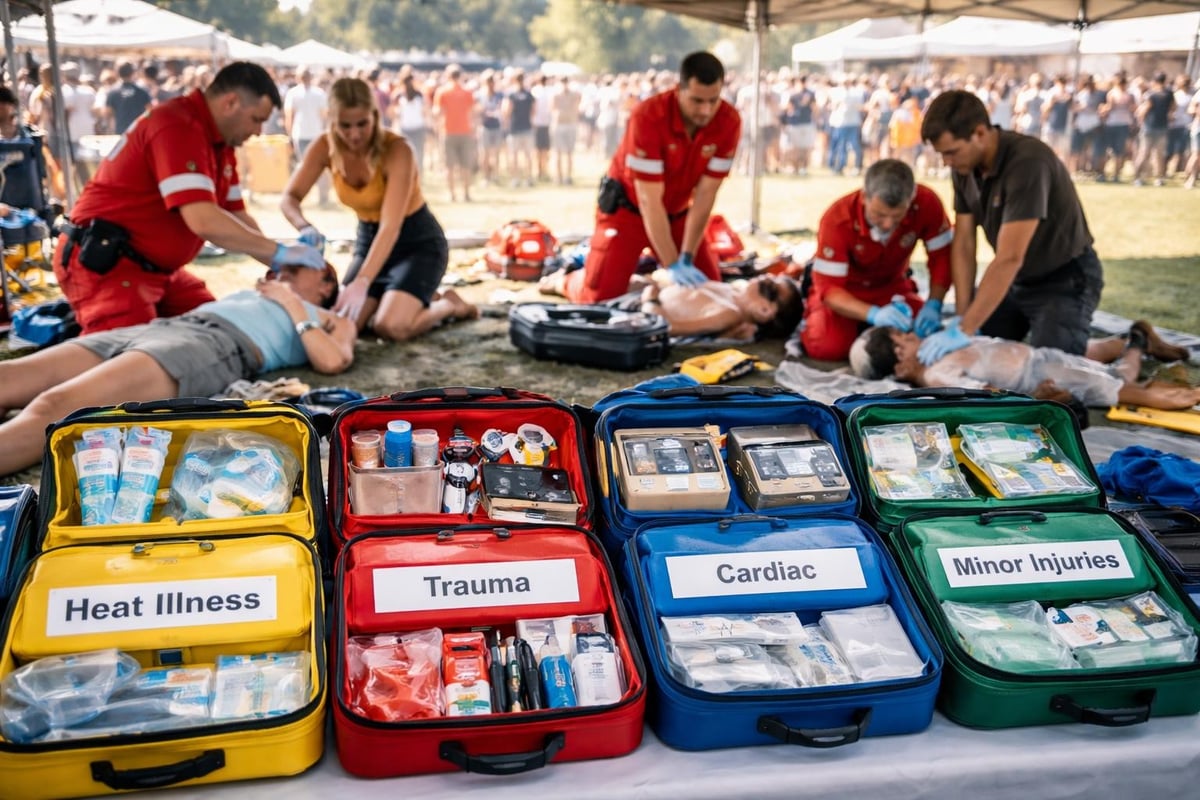 Event first aid station setup
