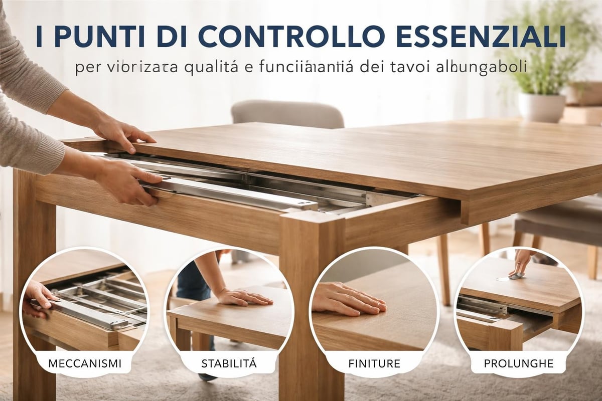 Controlli qualità tavolo