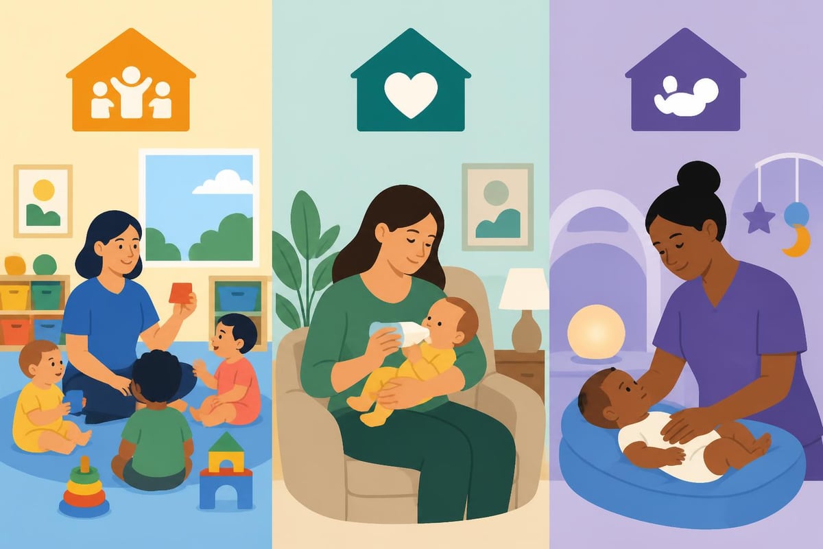 Infant daycare options comparison