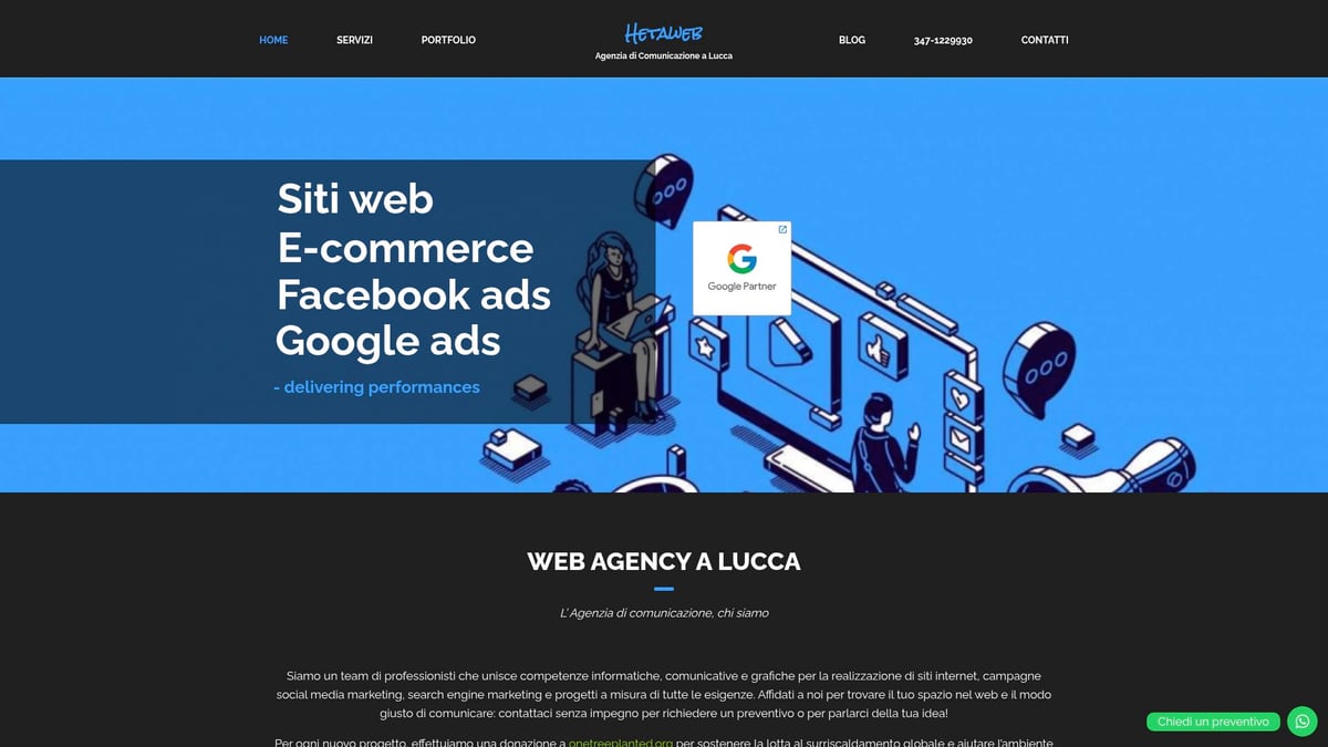 Guida Completa Agenzia Google Partner: Strategie 2026 - Hetaweb: Esempio di Agenzia Google Partner a Lucca