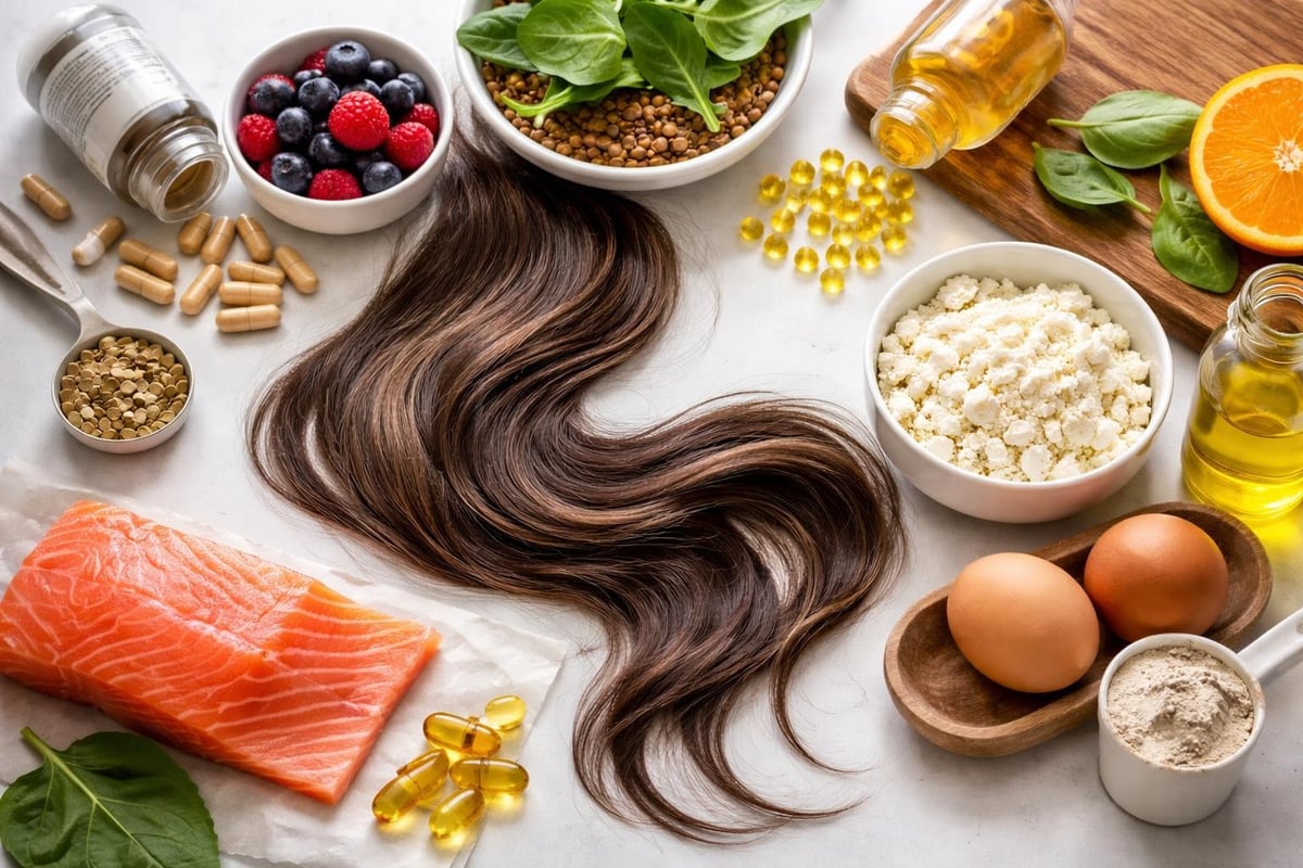 Nutritional support for hair growth
