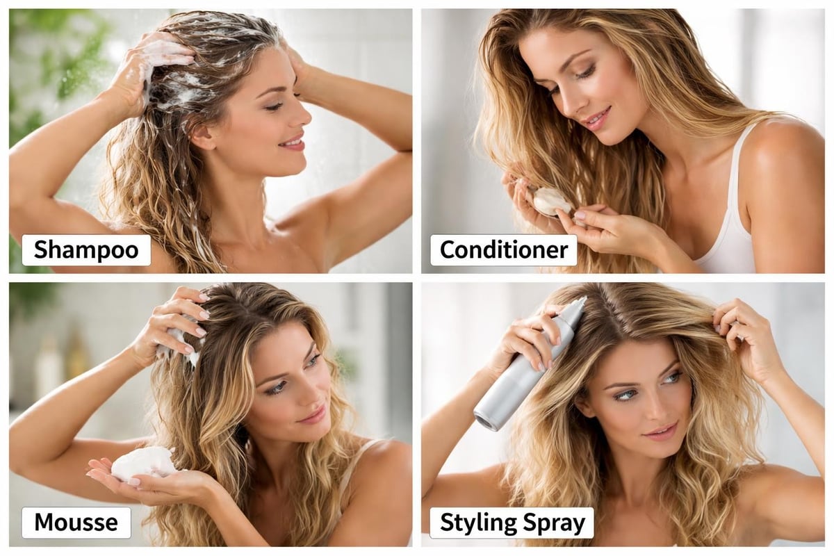 Hair product application techniques