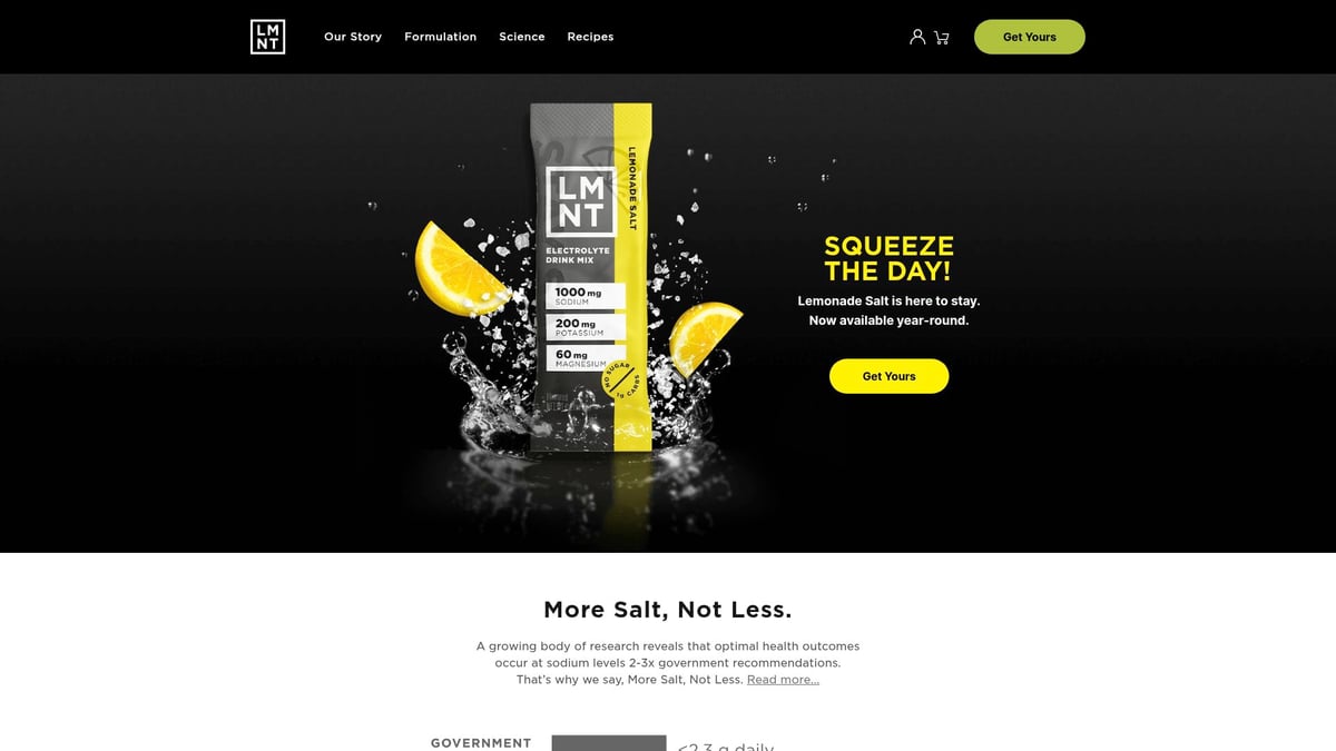 9 Best Hydration Drink Without Sugar Options for 2026 - LMNT Electrolyte Drink Mix