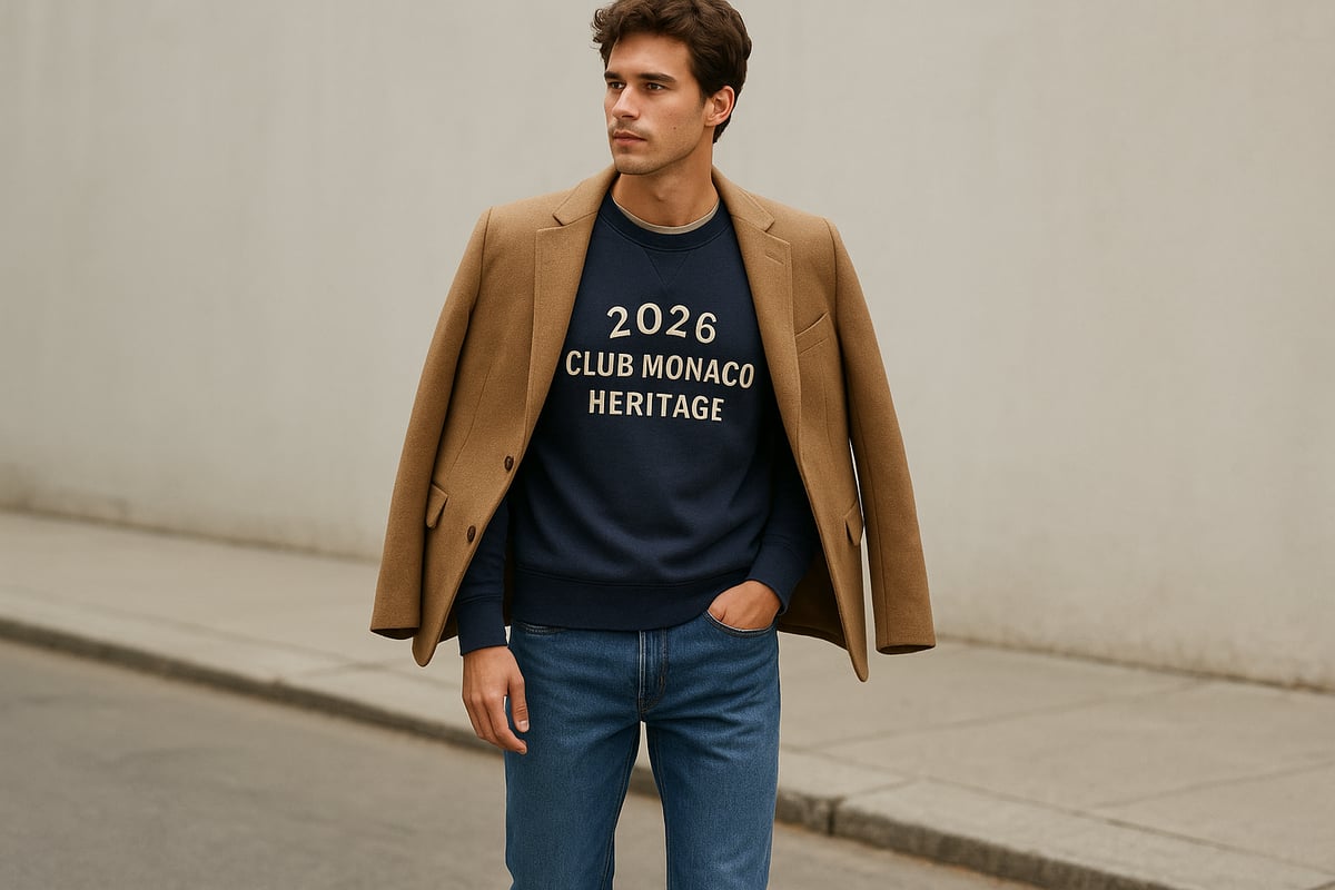 How to Style the Club Monaco Heritage Sweatshirt