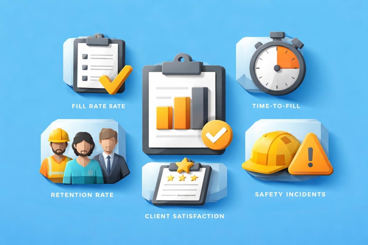 Temporary staffing performance metrics