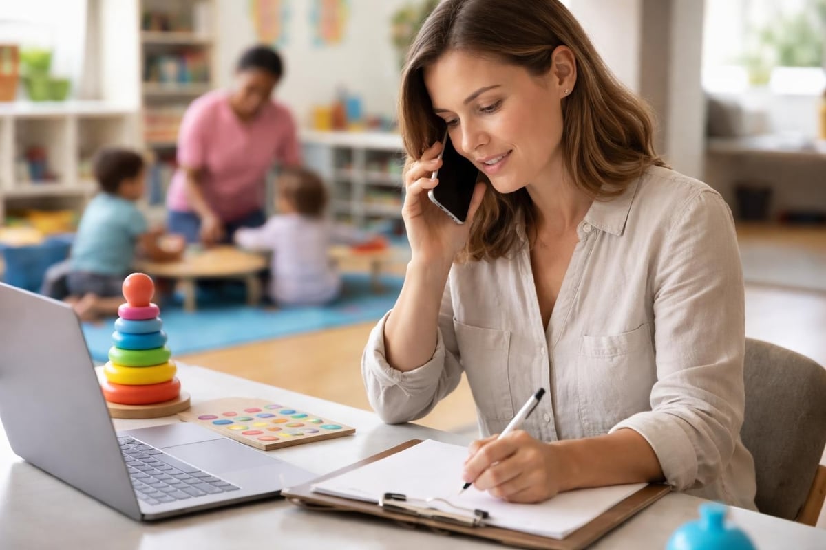 Childcare provider phone consultation