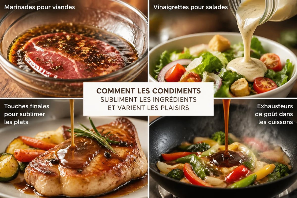 Applications culinaires des condiments