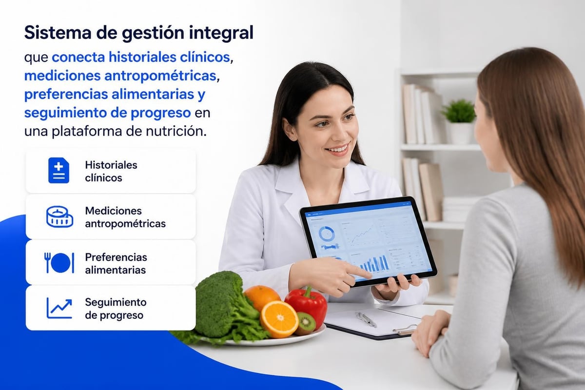 Gestión de pacientes en plataforma nutricional