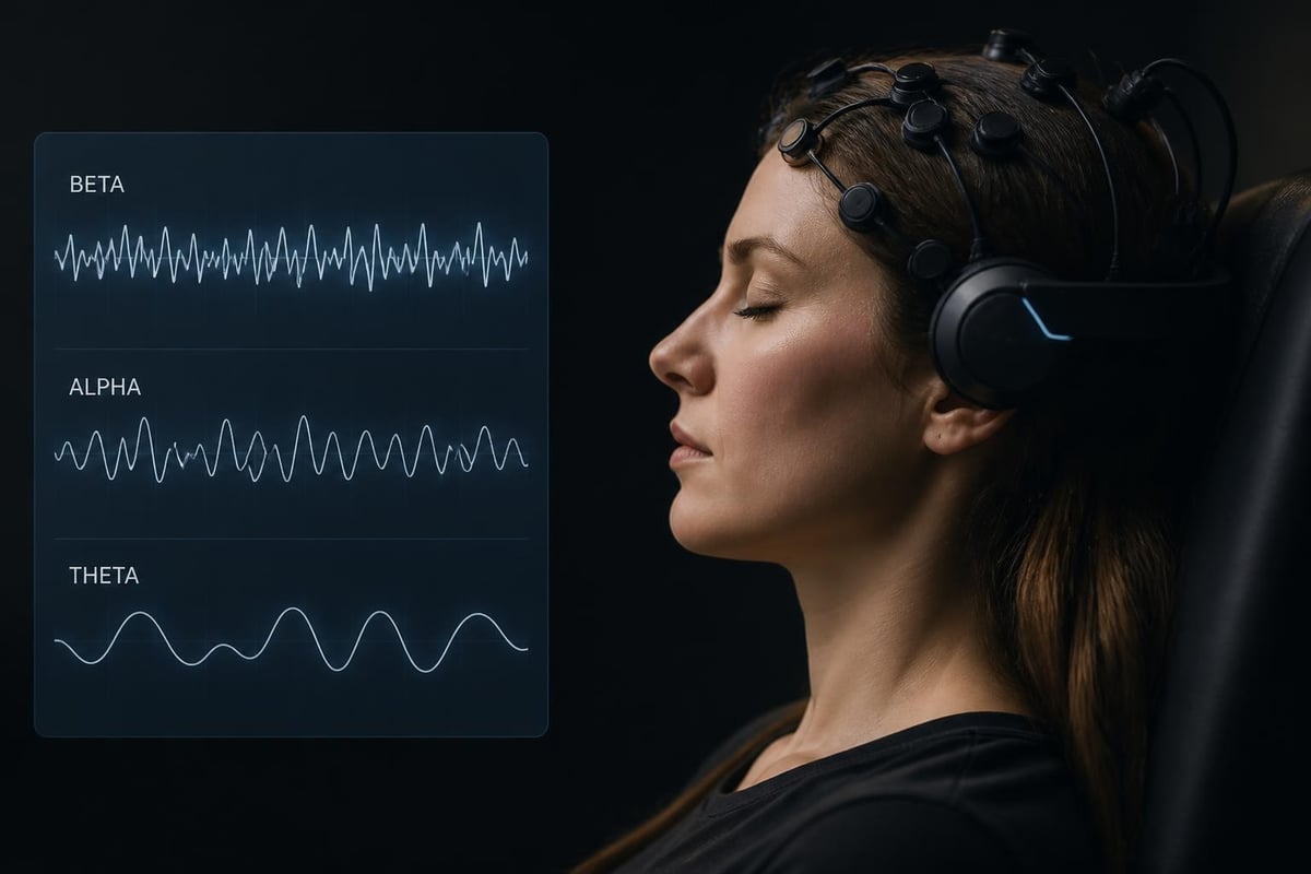 Brain wave transition during jungle sound exposure