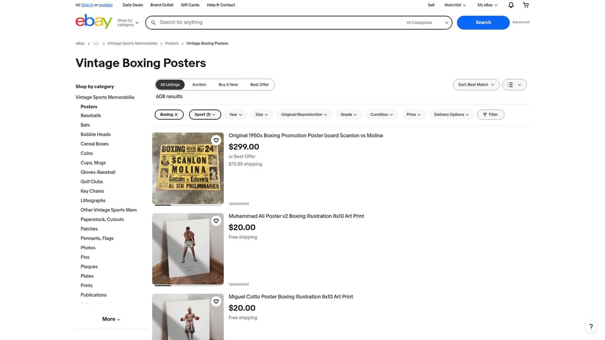 Top 10 Sports Posters to Elevate Your Space in 2025 - Vintage Boxing Posters (Ali, Tyson, etc.)