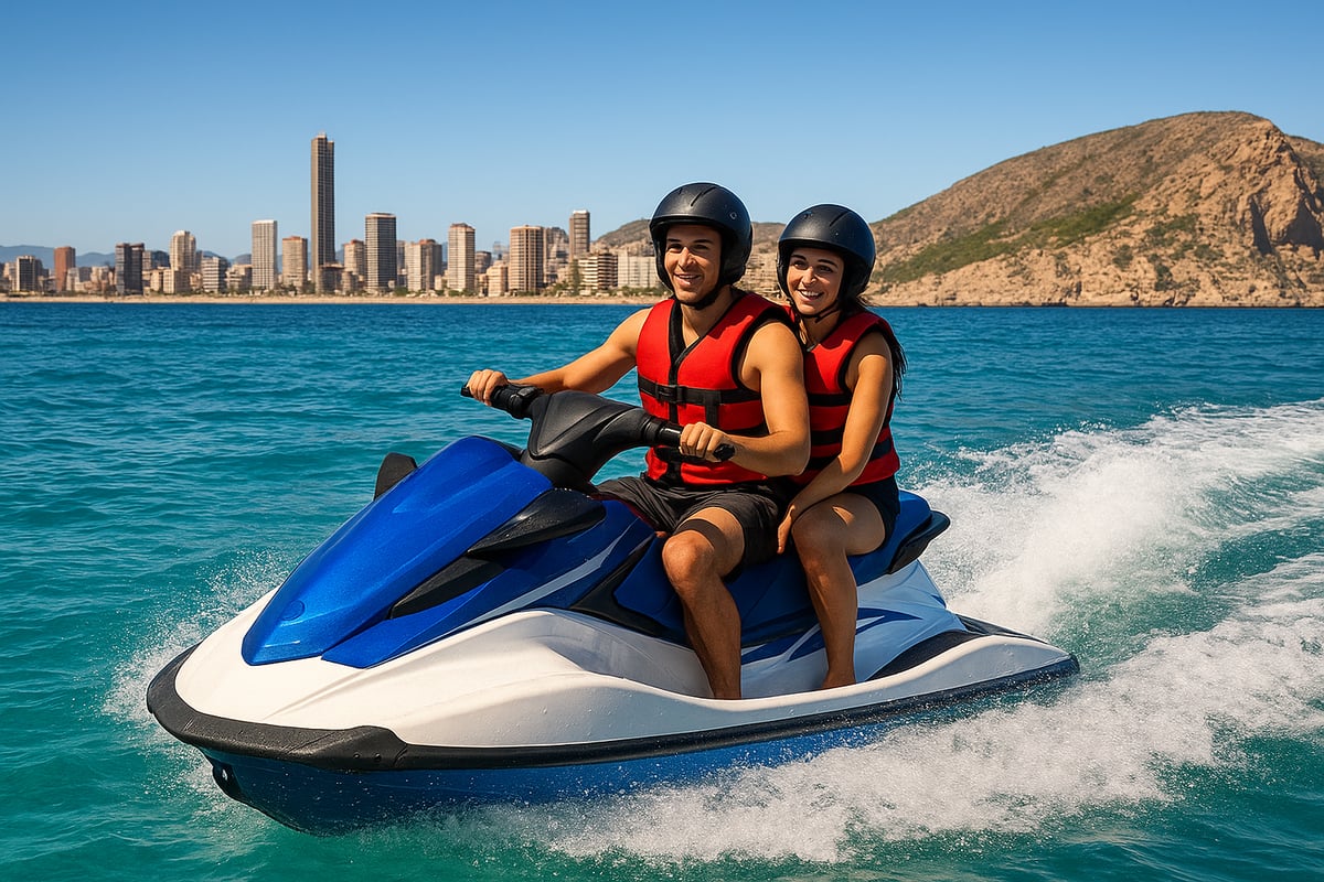 Motos de Agua Benidorm - article f87e2c99 db22 4746 99f fotografia realista de dos personas principiantes 0 h3a9wo ¿Por Qué Elegir Benidorm para Iniciarse en Moto de Agua?
