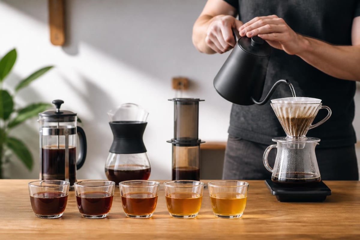 Ratios dosage café eau
