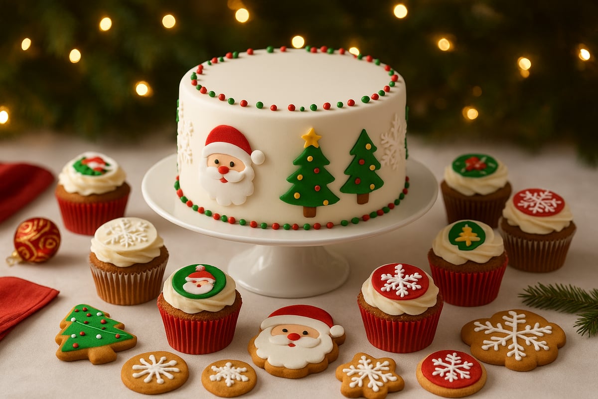 Kreative Festideen mit Tortenauflegern zu Weihnachten