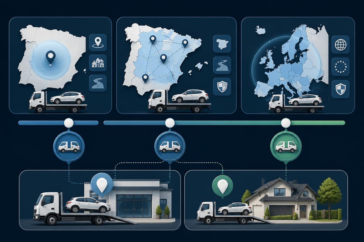 Seguros de Grúa: Cobertura, Límites y Todo lo que Necesitas 2 Alcance geográfico grúa