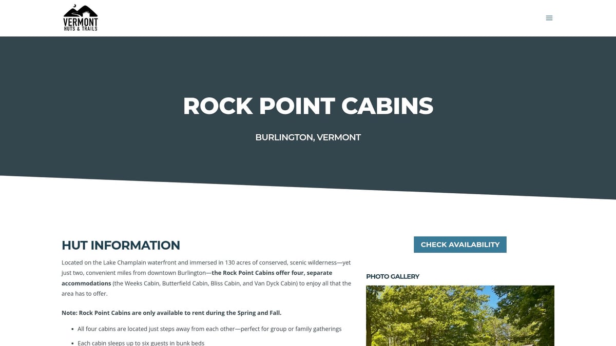 7 Dreamy Vermont Cabins for a Cozy 2026 Getaway - Rock Point Cabins – Burlington, VT