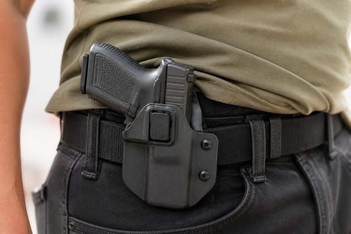 Holster safety features diagram